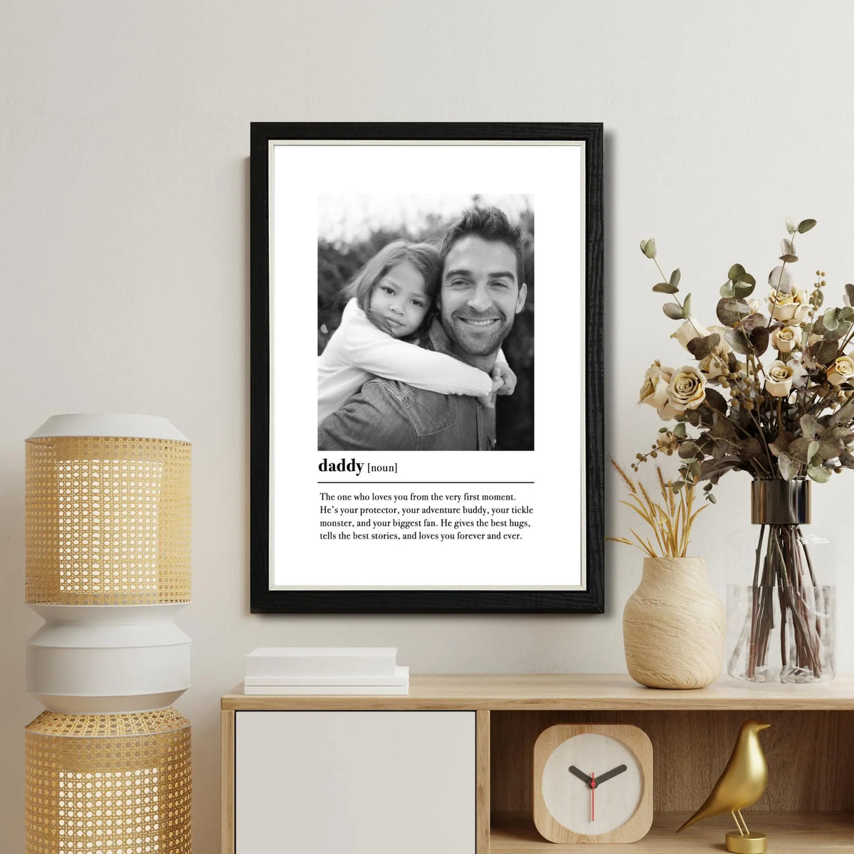 Daddy Definition Print & Frame – Father's Day Gift for Dad
