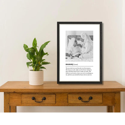 Mummy Definition Print & Frame – Mother's Day Gift for Mum