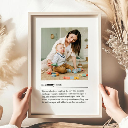 Mummy Definition Print & Frame – Mother's Day Gift for Mum