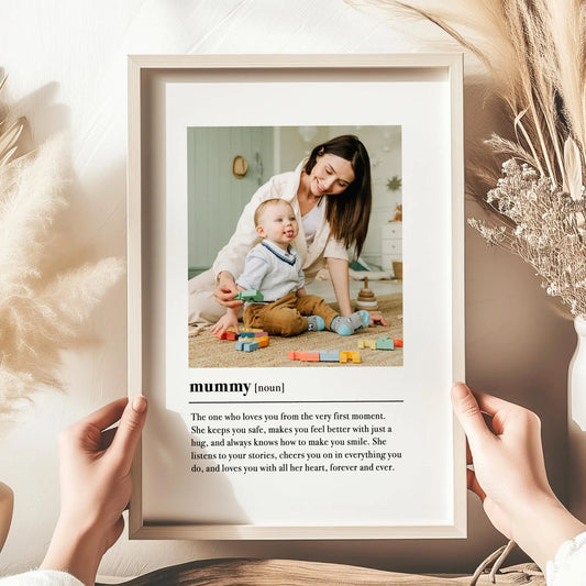 Mummy Definition Print & Frame – Mother's Day Gift for Mum