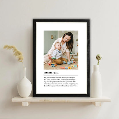 Mummy Definition Print & Frame – Mother's Day Gift for Mum