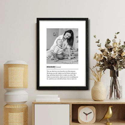 Mummy Definition Print & Frame – Mother's Day Gift for Mum