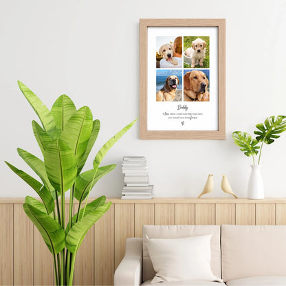 Personalised Pet Memorial Photo Frame & Print – 4 Photos