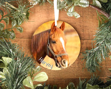 Load image into Gallery viewer, Personalised Horse Christmas Tree Ornament