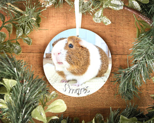 Personalised Guinea Pig Christmas Tree Ornament