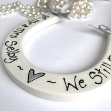 Load image into Gallery viewer, 9015 - Personalised Hand Painted Ceramic Renewal Vows Horseshoe