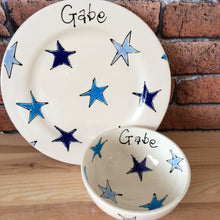 Load image into Gallery viewer, 9007 - Personalised Hand Painted Ceramic Plate &amp; Bowl Set