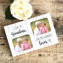 Load image into Gallery viewer, 1059 - 2 Photo Photoblock - I/We love my/our..........