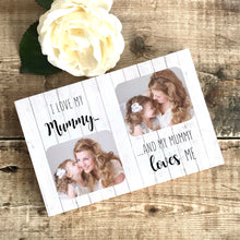 Load image into Gallery viewer, 1059 - 2 Photo Photoblock - I/We love my/our..........