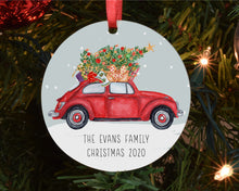 Load image into Gallery viewer, Christmas Tree Decoration - Traditional Car with Tree