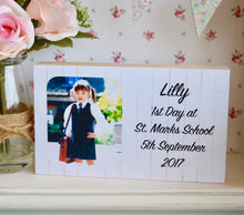 Load image into Gallery viewer, 1120 - 1st Day at School Photoblock