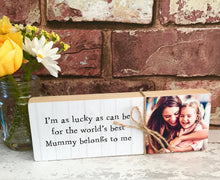 Load image into Gallery viewer, 1068 - Message Photoblock - Mums are like buttons...