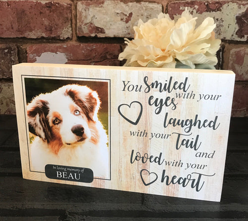 1085 - Pet Memorial - You smiled with your eyes...