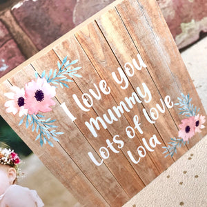 1065 - Personalised Mummy Photoblock - Your Own Text Added