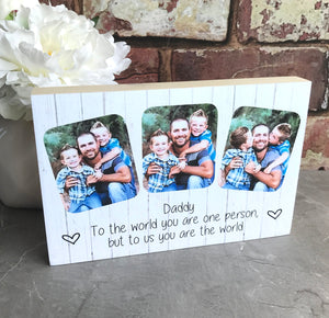 1039 - Daddy Photoblock - Love you to the moon and back...