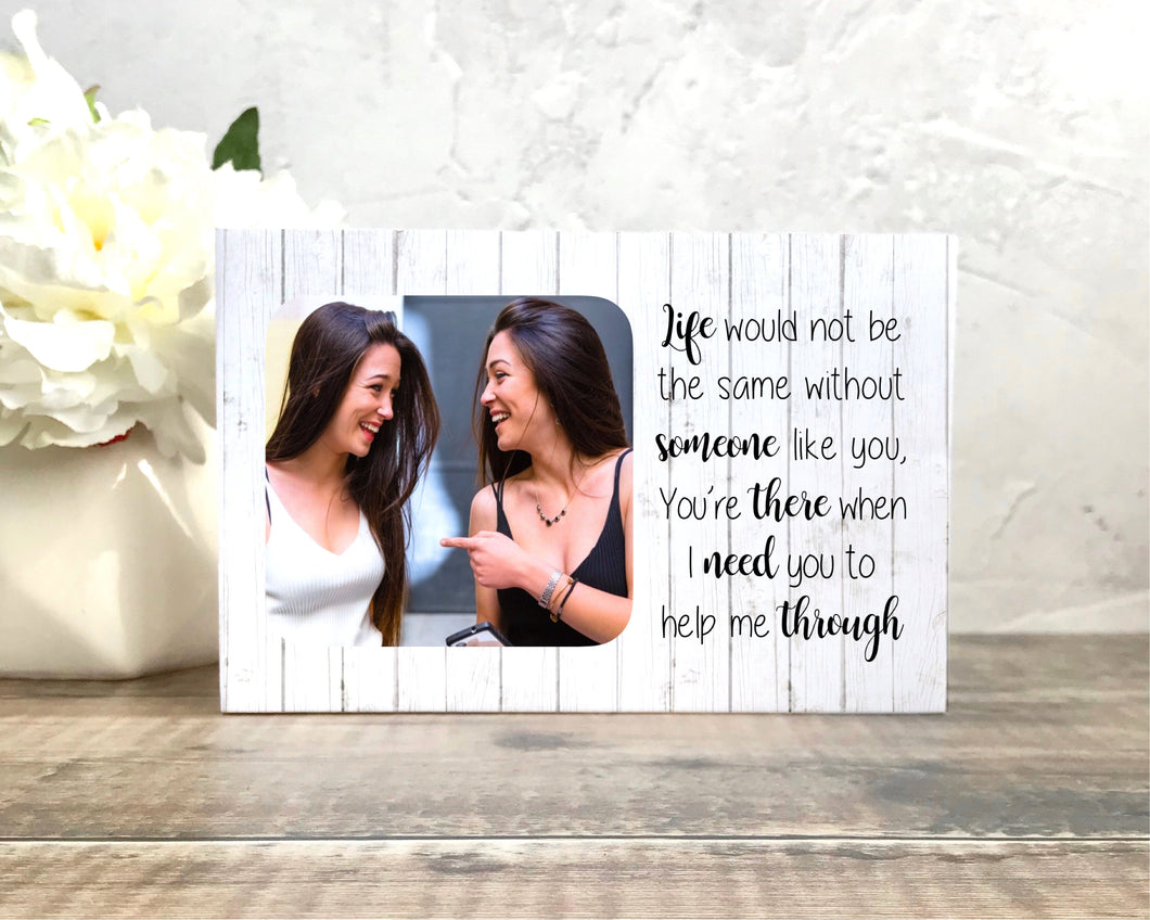 1016 - Best Friend Birthday Gift Photoblock - Life would not be the same...