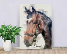 Load image into Gallery viewer, 4003 - Custom Horse Watercolour Canvas